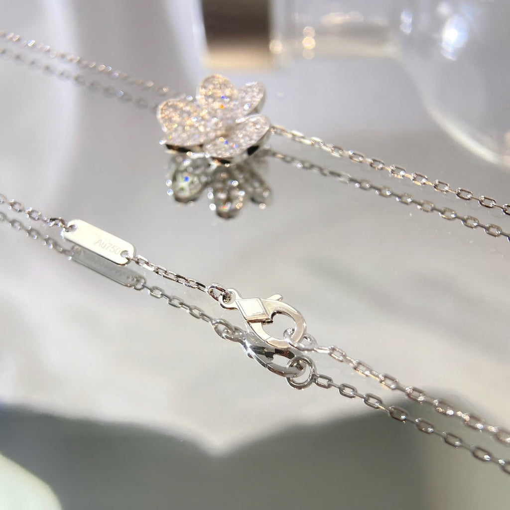 [Demi jewelry]FLOWER DIAMOND NECKLACE