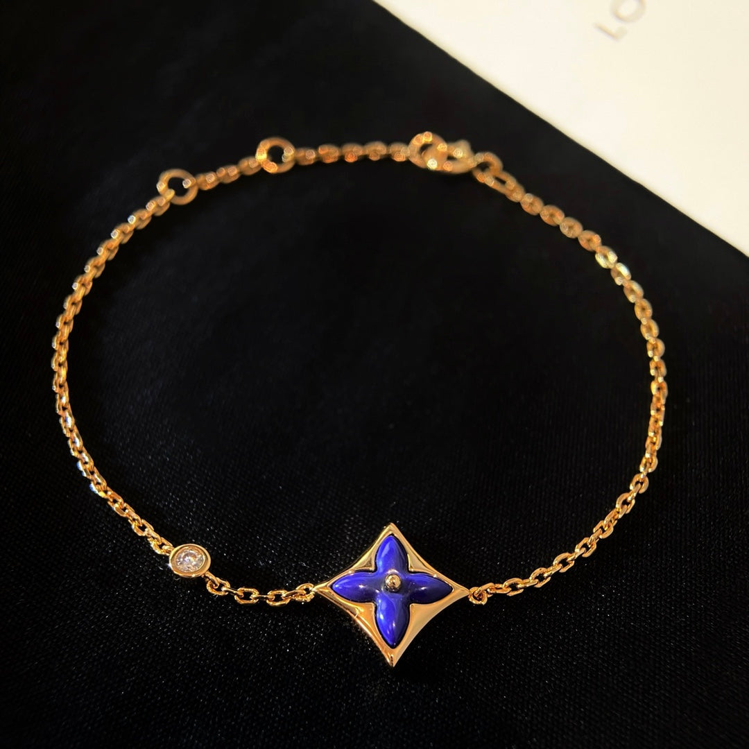 [Demi jewelry]COLOR STAR PINK GOLD DIAMOND BRACELET