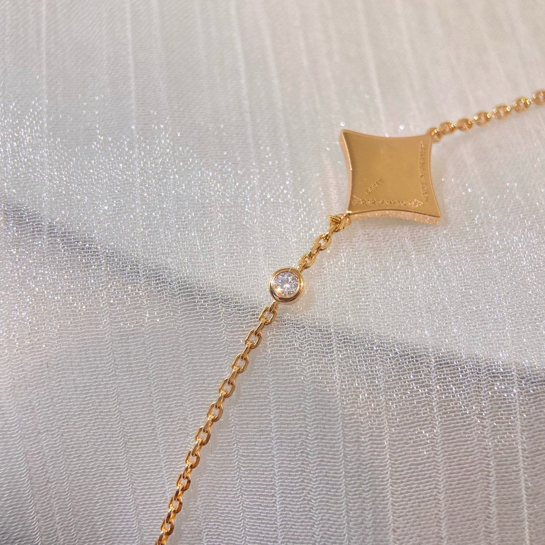 [Demi jewelry]COLOR STAR PINK GOLD DIAMOND BRACELET