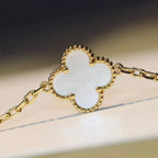 [Demi jewelry]CLOVER 20 MOTIFS WHITE MOP NECKLACE