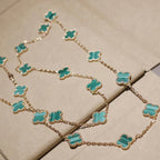 [Demi jewelry]CLOVER 20 MOTIFS MALACHITE GOLD