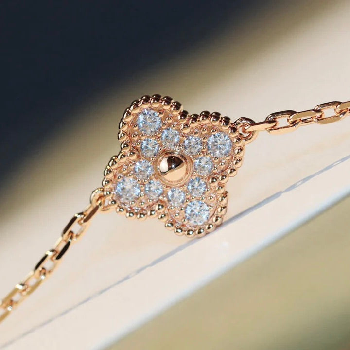 [Mystic]CLOVER 20 MOTIFS LASER DIAMOND NECKLACE