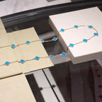 [Demi jewelry]CLOVER 20 MOTIFS TURQUOISE GOLD