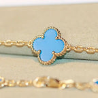 [Demi jewelry]CLOVER 20 MOTIFS TURQUOISE GOLD
