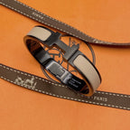 [Demi jewelry]H BRACELET 12MM BLACK BEIGE CERAMIC