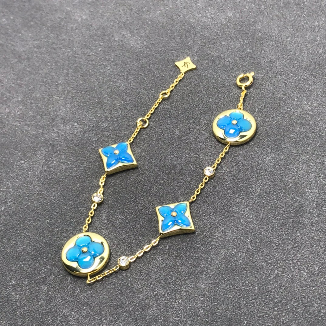 [Demi jewelry]STAR AND SUN TURQUOISE 4 MOTIFS 3 DIAMONDS