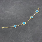 [Demi jewelry]STAR AND SUN TURQUOISE 4 MOTIFS 3 DIAMONDS