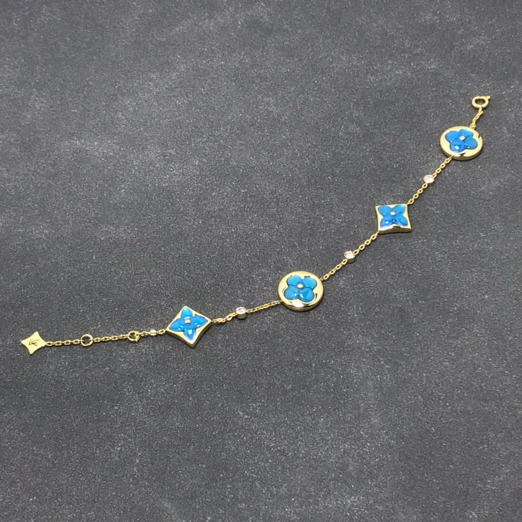 [Demi jewelry]STAR AND SUN TURQUOISE 4 MOTIFS 3 DIAMONDS