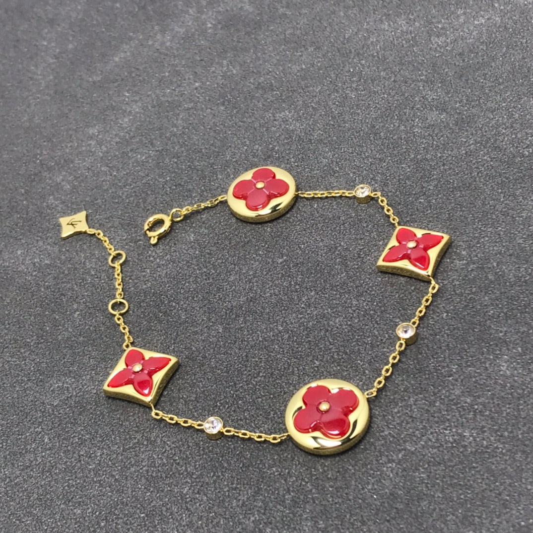 [Demi jewelry]STAR AND SUN CARNELIAN 4 MOTIFS 3 DIAMONDS