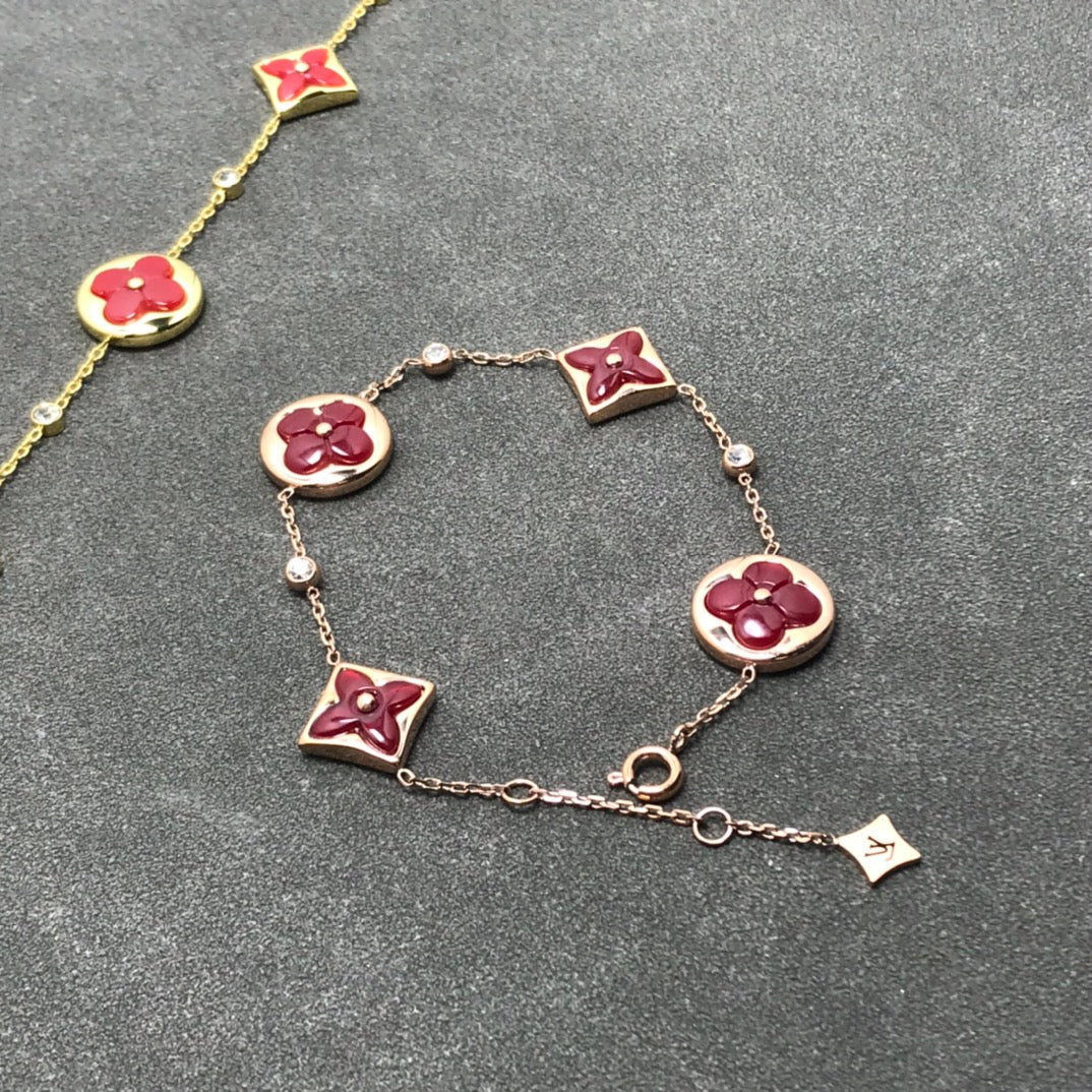 [Demi jewelry]STAR AND SUN CARNELIAN 4 MOTIFS 3 DIAMONDS