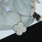 [Demi jewelry]CLOVER BRACELET 5 MOTIFS MOP CHALCEDONY SILVER
