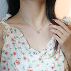 [Demi jewelry]SUN PEDANT PINK GOLD 1 DIAMOND NECKLACE