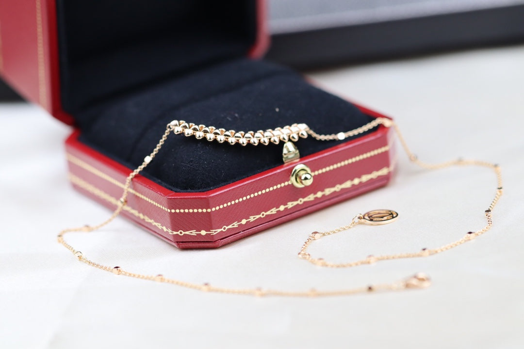 [Mystic]CLASH PINK GOLD NECKLACE