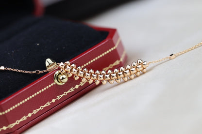[Mystic]CLASH PINK GOLD NECKLACE