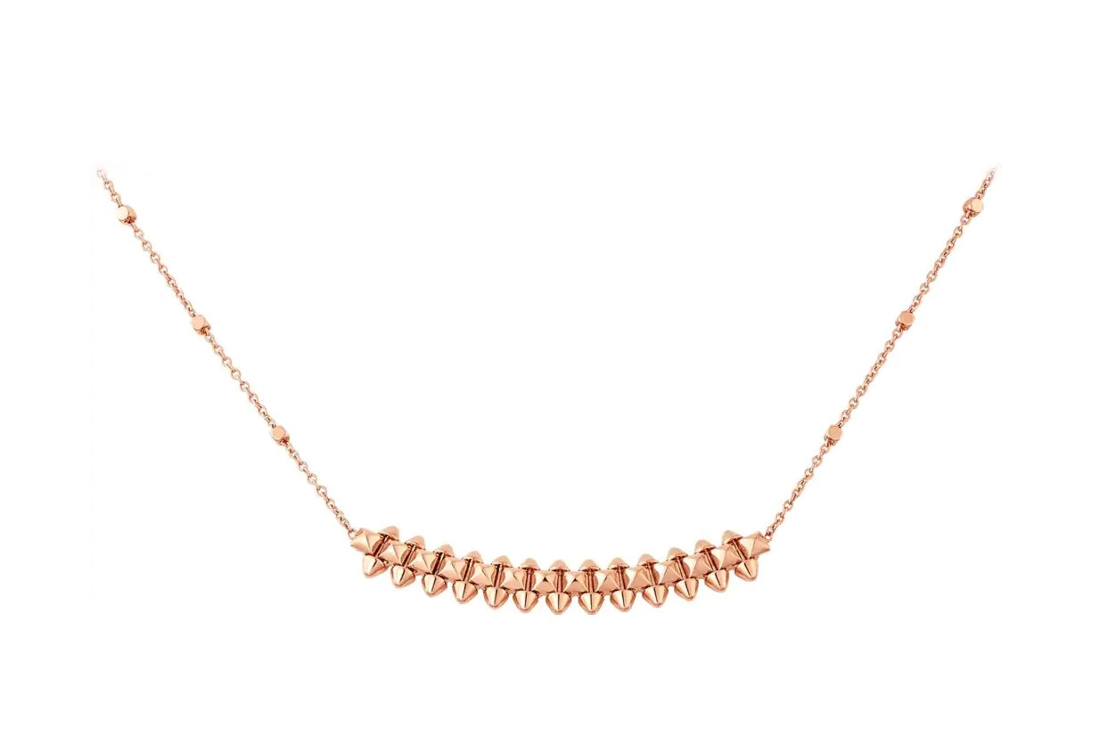 [Demi jewelry]CLASH PINK GOLD NECKLACE