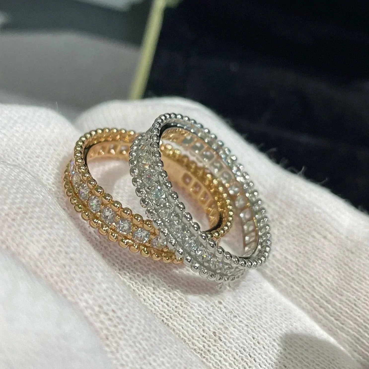 [Demi jewelry]PERLEE DIAMOND ROSE GOLD RING