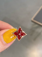 [Demi jewelry]STAR AND SUN PINK GOLD CARNELIAN STUD EARRINGS