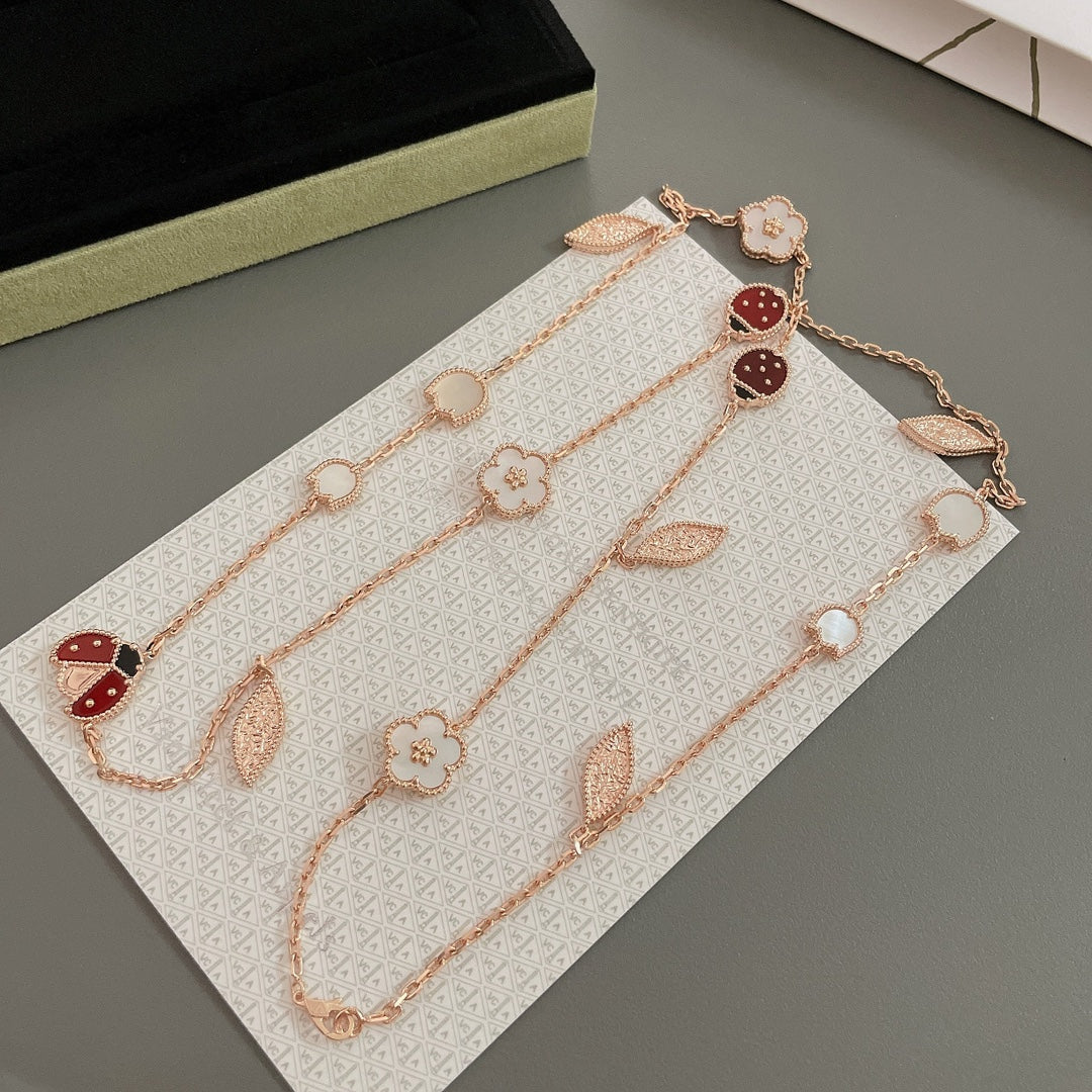 [Demi jewelry]LUCKY SPRING 15 MOTIFS ROSE GOLD NECKLACE