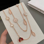 [Demi jewelry]LUCKY SPRING 15 MOTIFS ROSE GOLD NECKLACE