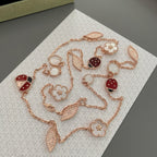 [Demi jewelry]LUCKY SPRING 15 MOTIFS ROSE GOLD NECKLACE