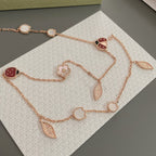 [Demi jewelry]LUCKY SPRING 15 MOTIFS ROSE GOLD NECKLACE