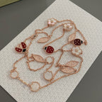 [Demi jewelry]LUCKY SPRING 15 MOTIFS ROSE GOLD NECKLACE