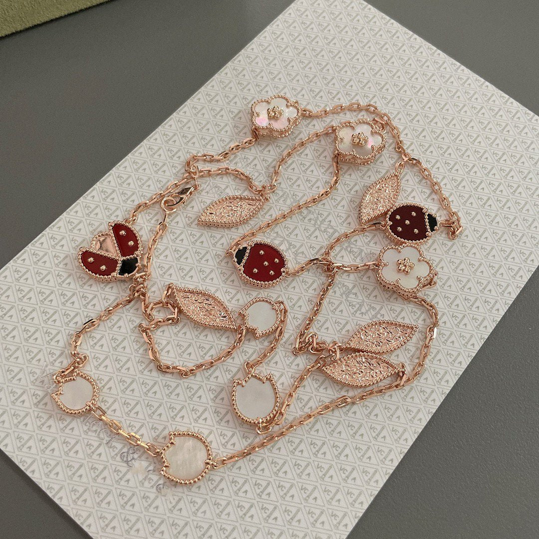 [Demi jewelry]LUCKY SPRING 15 MOTIFS ROSE GOLD NECKLACE