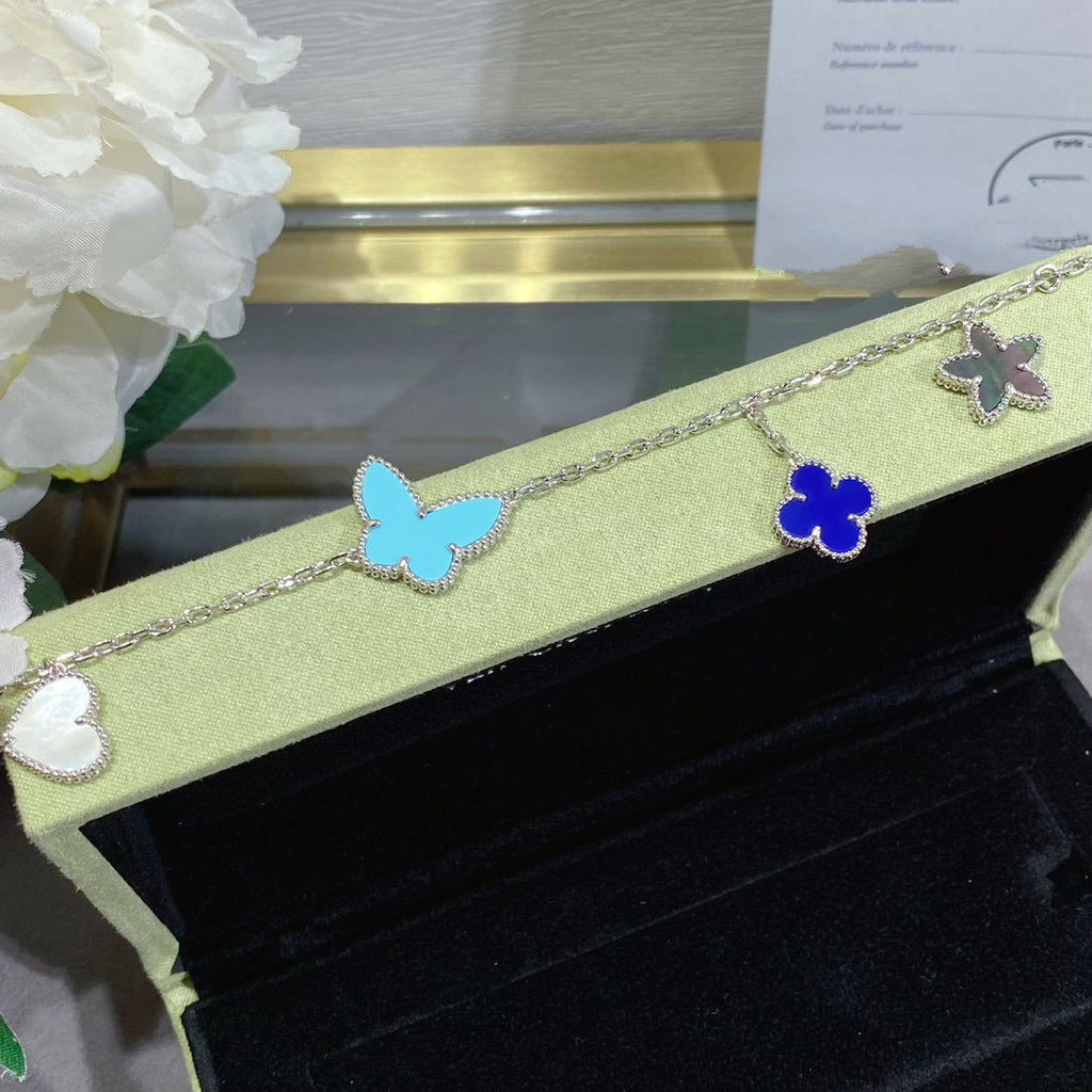 [Demi jewelry]LUCKY SPRING SILVER BRACELET 4 MOTIF-new