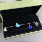[Demi jewelry]LUCKY SPRING SILVER BRACELET 4 MOTIF-new
