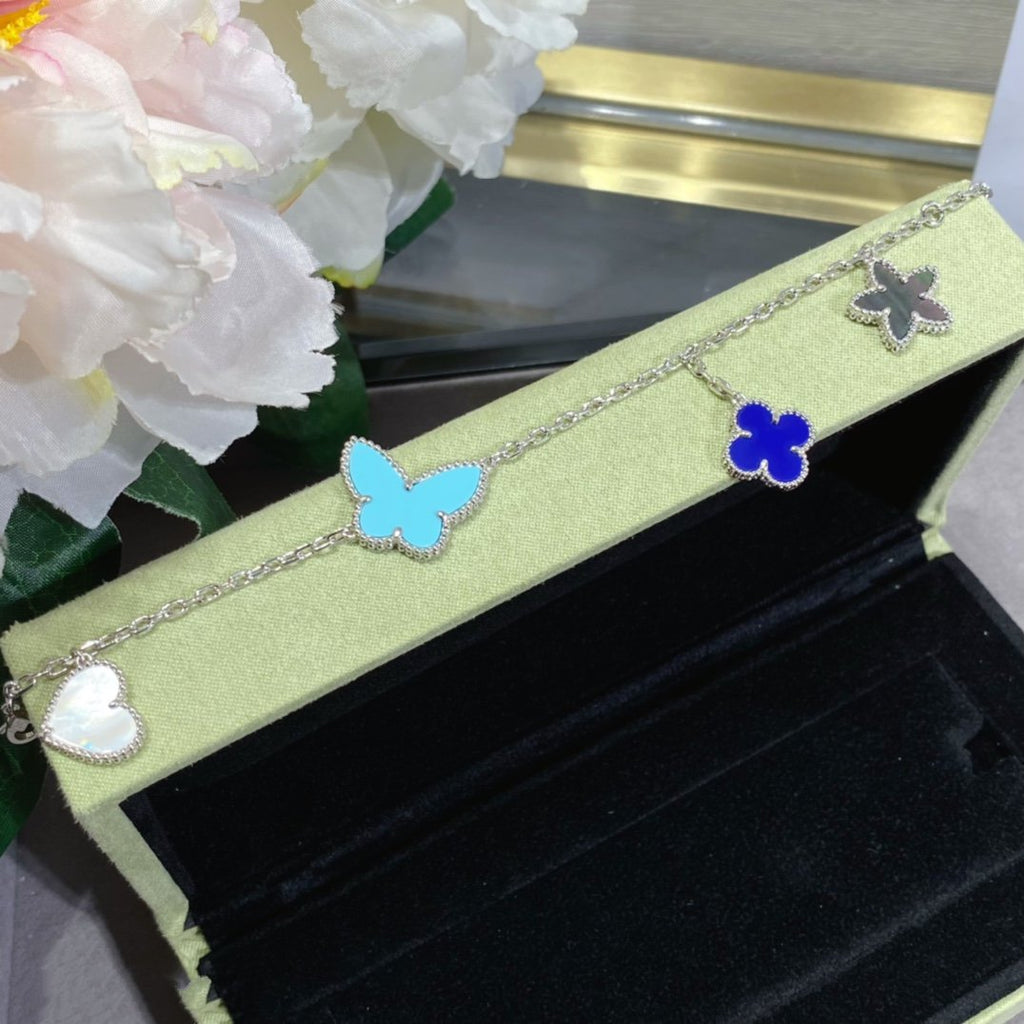 [Demi jewelry]LUCKY SPRING SILVER BRACELET 4 MOTIF-new
