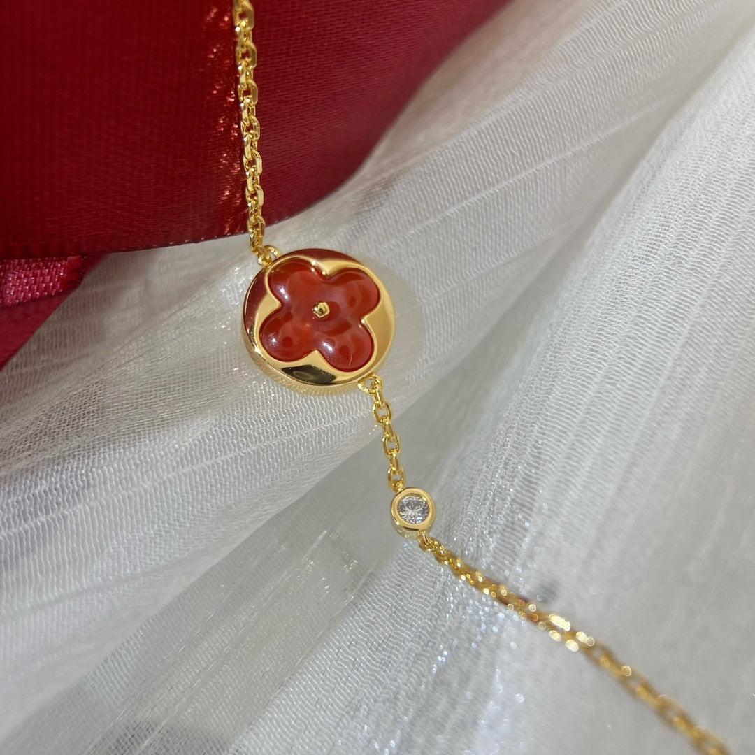 [Demi jewelry]SUN PEDANT CARNELIAN BRACELET