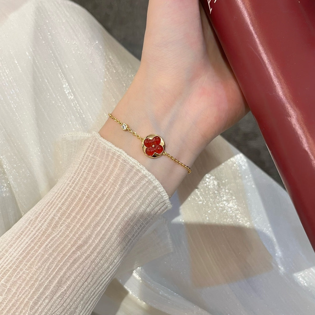 [Demi jewelry]SUN PEDANT CARNELIAN BRACELET