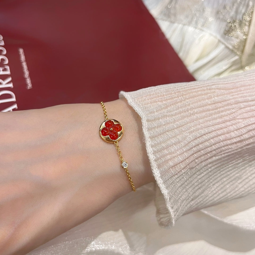 [Demi jewelry]SUN PEDANT CARNELIAN BRACELET