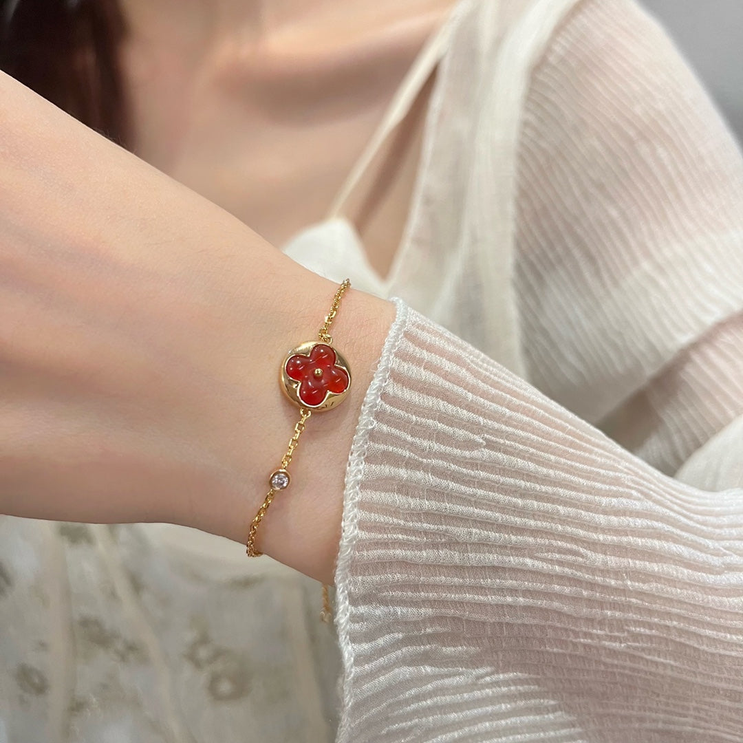 [Demi jewelry]SUN PEDANT CARNELIAN BRACELET