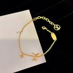 [Demi jewelry]LOGO STAR MOTIF GOLD BRACELET