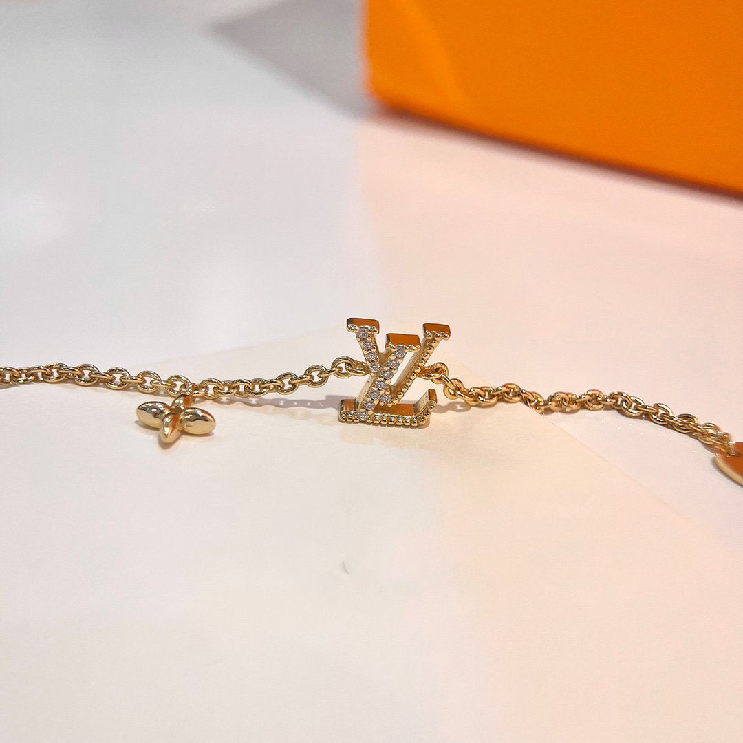 [Demi jewelry]LOGO STAR MOTIF GOLD BRACELET