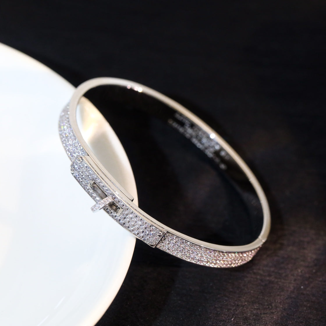 [Demi jewelry]KELLY BRACELET DIAMOND PAVED