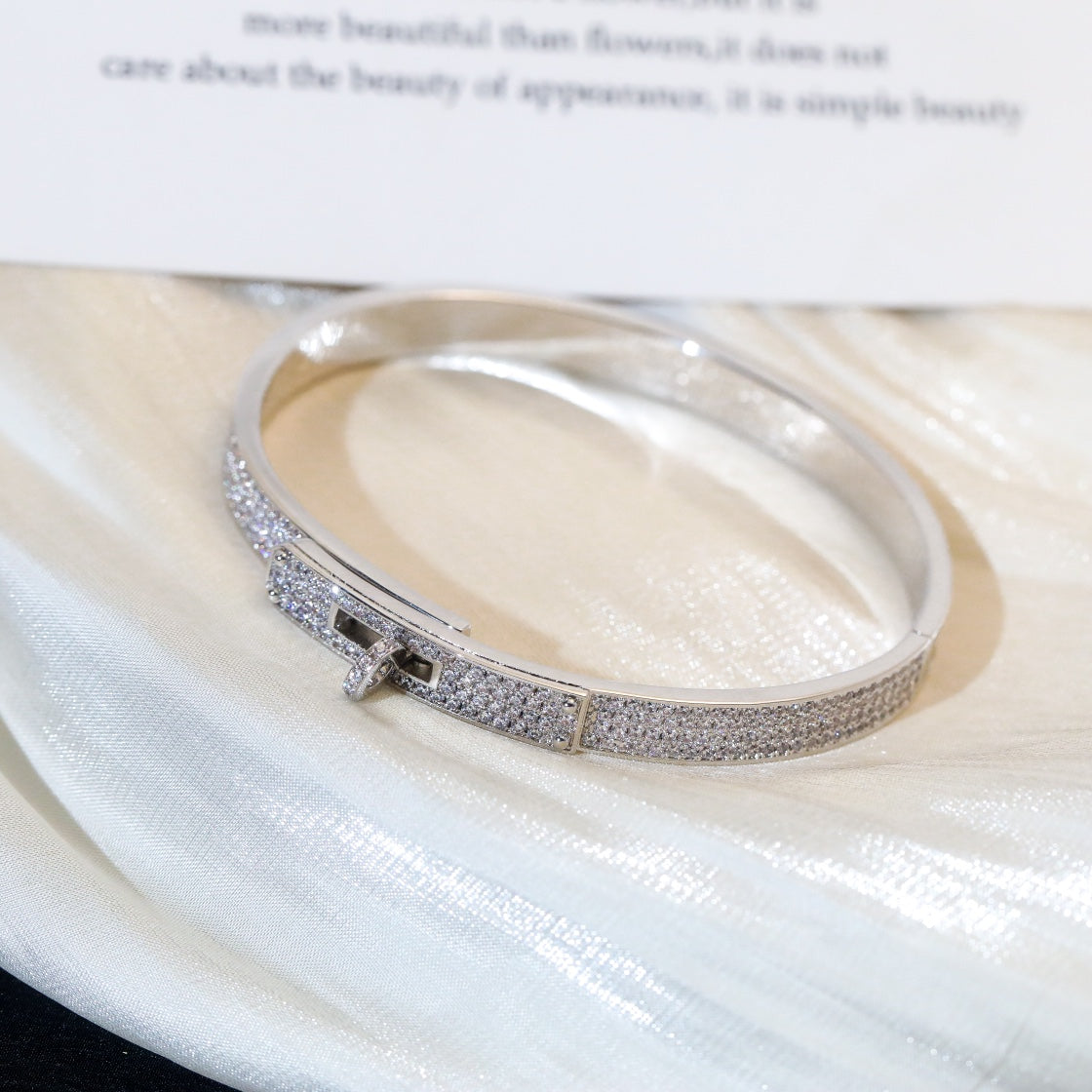 [Demi jewelry]KELLY BRACELET DIAMOND PAVED