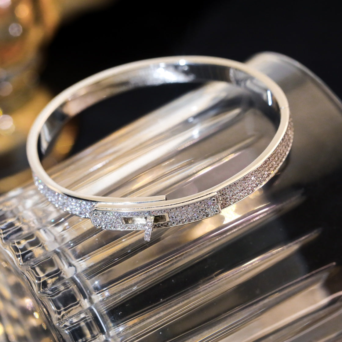 [Demi jewelry]KELLY BRACELET DIAMOND PAVED