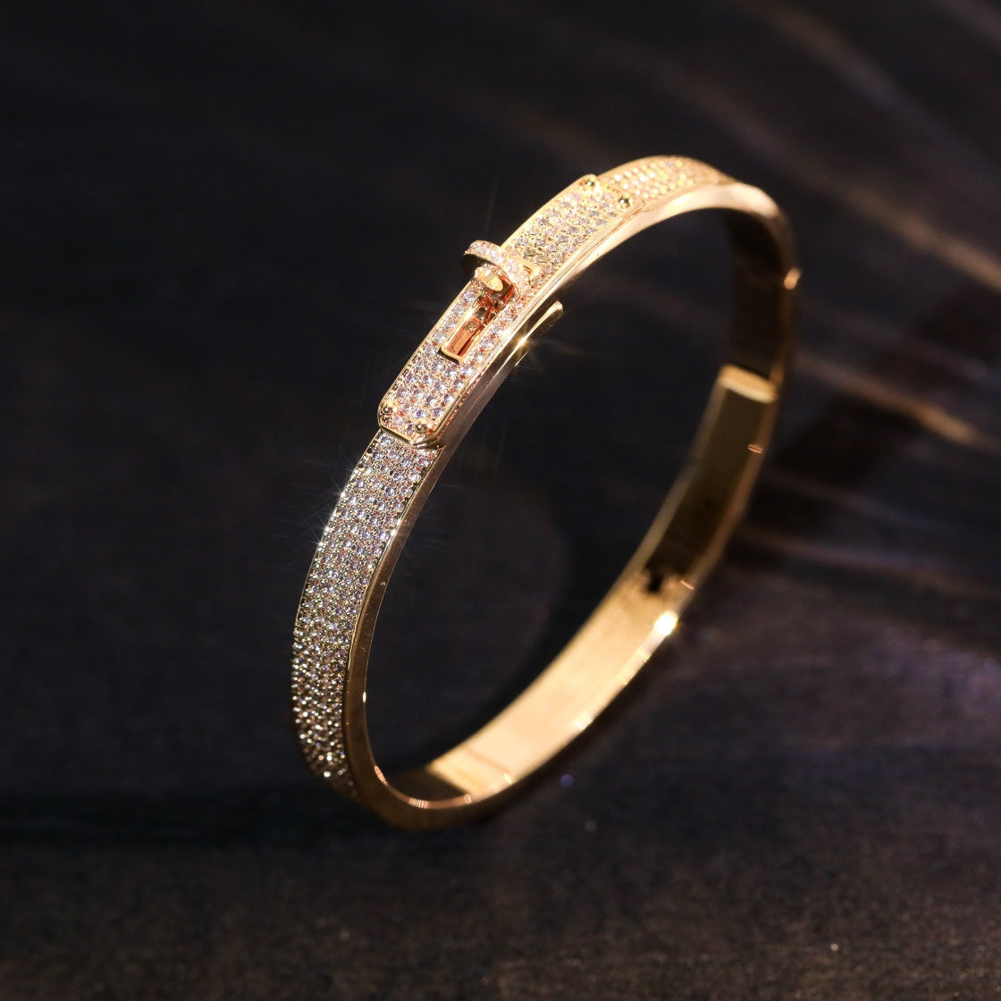 [Demi jewelry]KELLY BRACELET DIAMOND PAVED