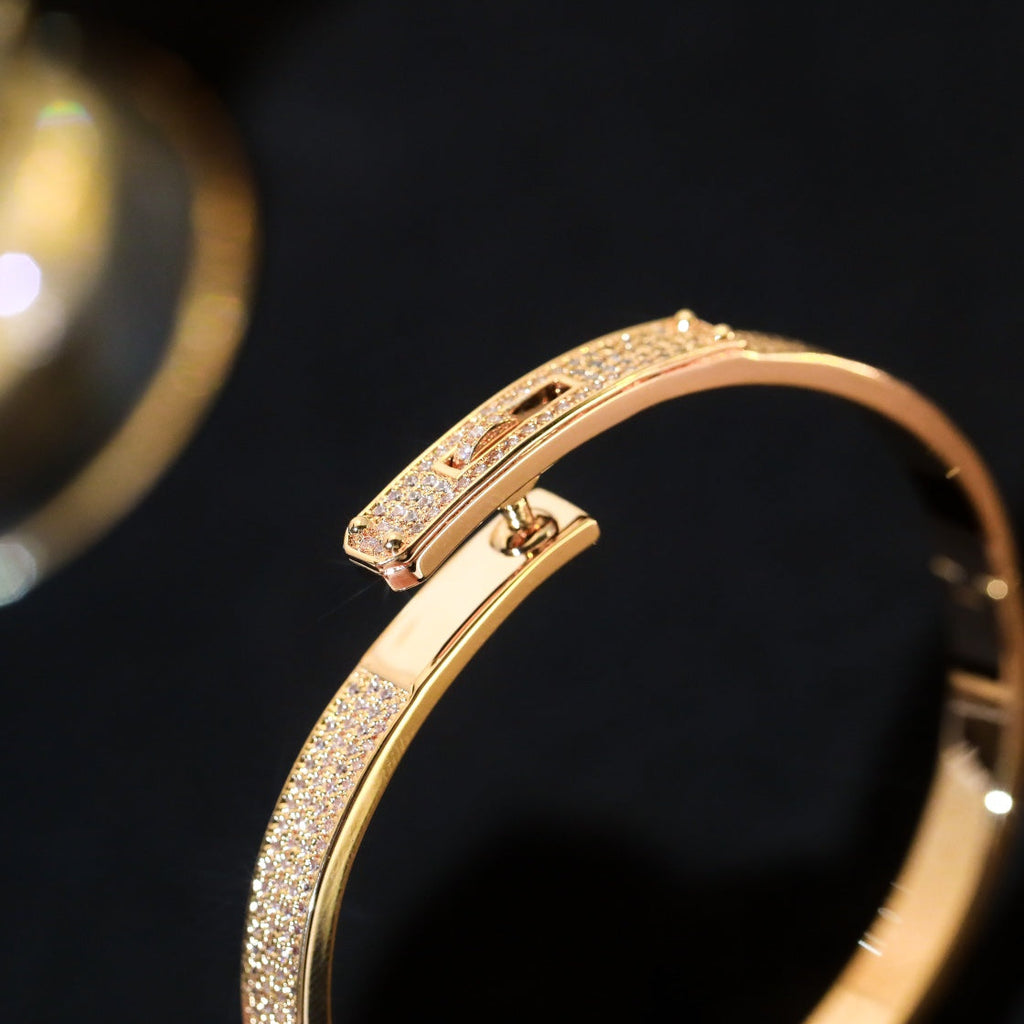 [Demi jewelry]KELLY BRACELET DIAMOND PAVED