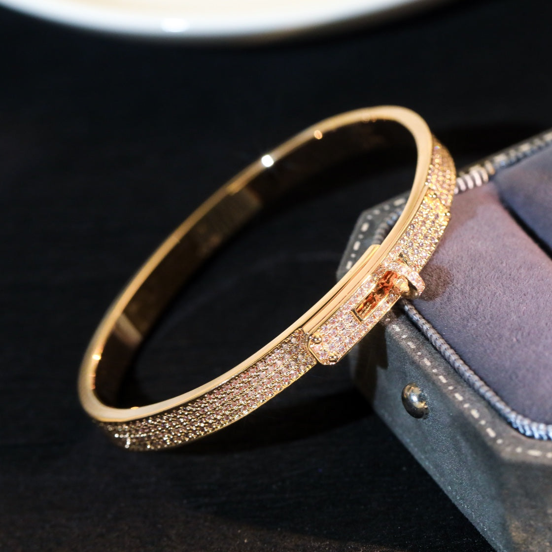 [Demi jewelry]KELLY BRACELET DIAMOND PAVED