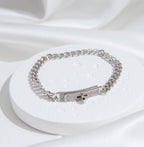 [Demi jewelry]KELLY CHAIN SILVER DIAMOND BRACELET