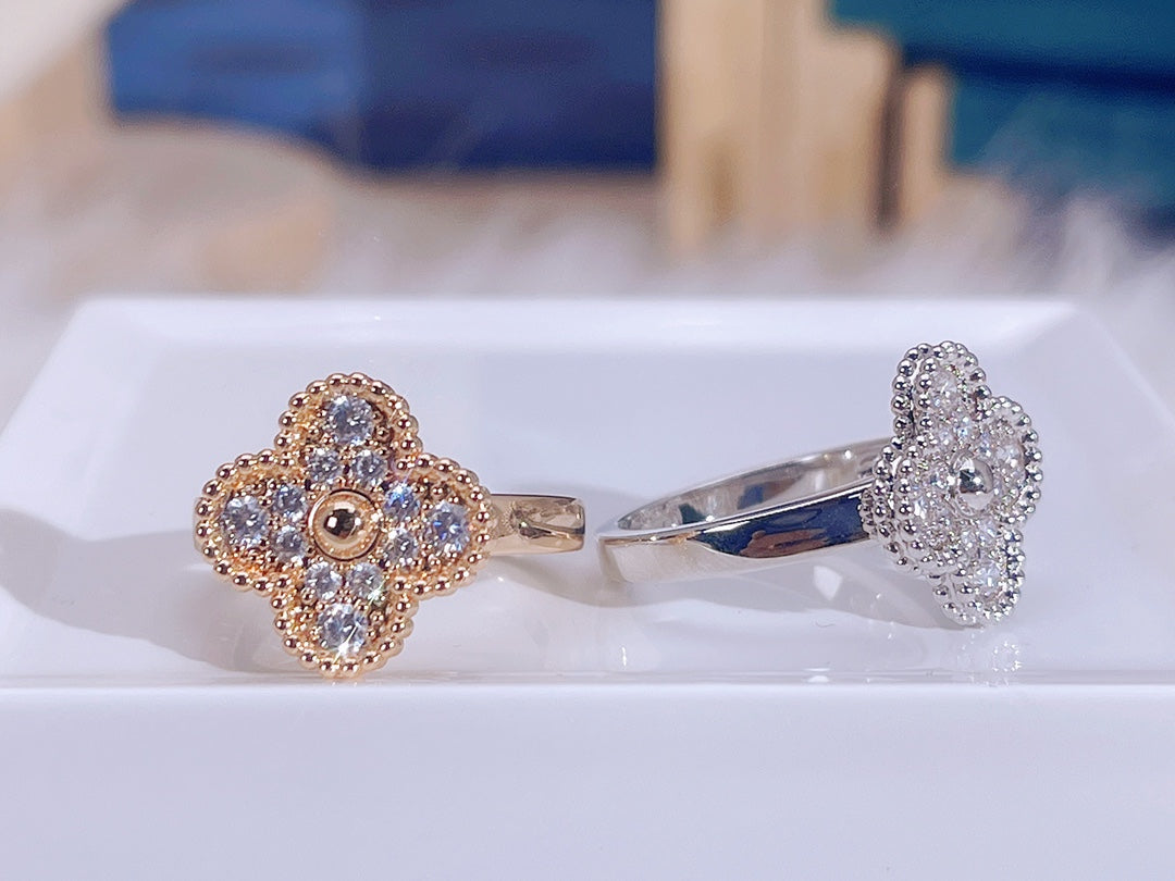 [Demi jewelry]CLOVER DIAMOND RING