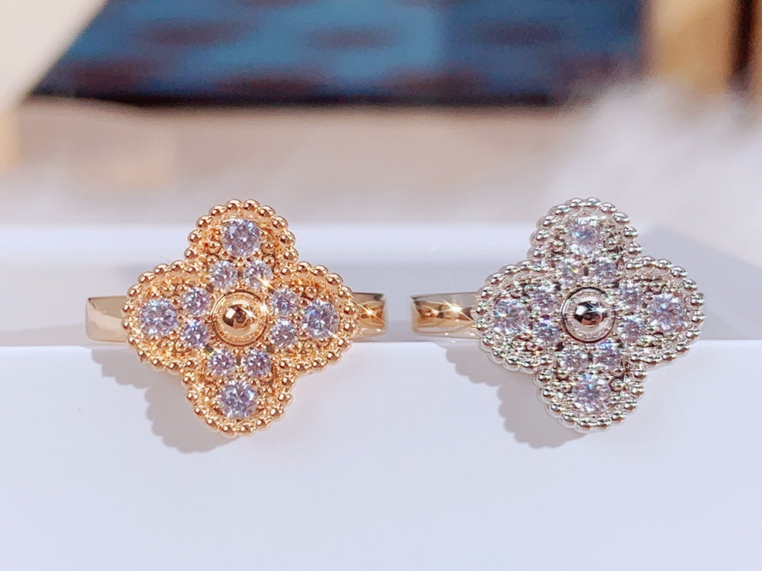 [Demi jewelry]CLOVER DIAMOND RING