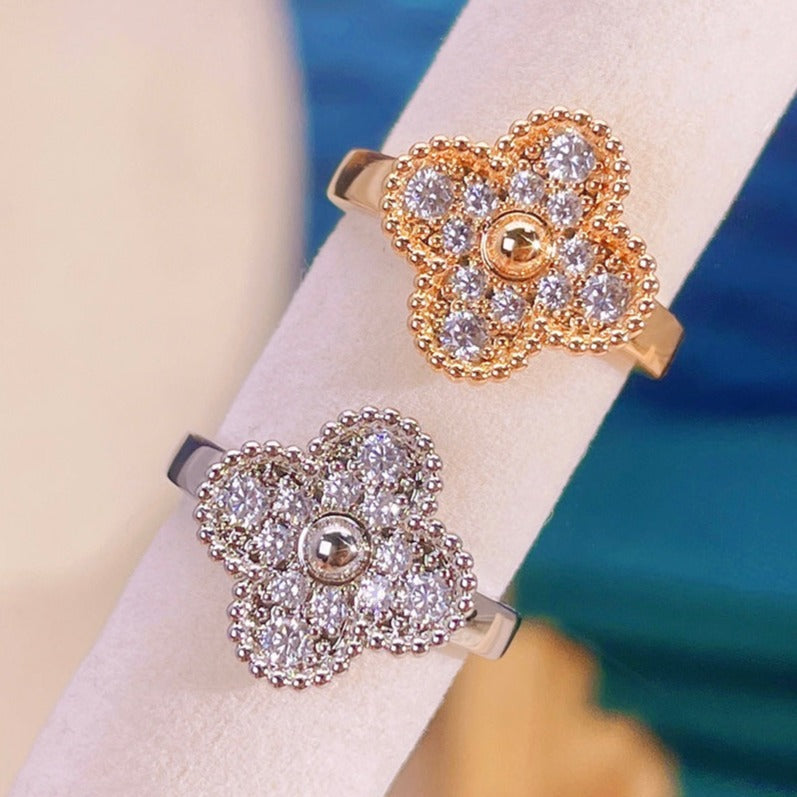 [Demi jewelry]CLOVER DIAMOND RING