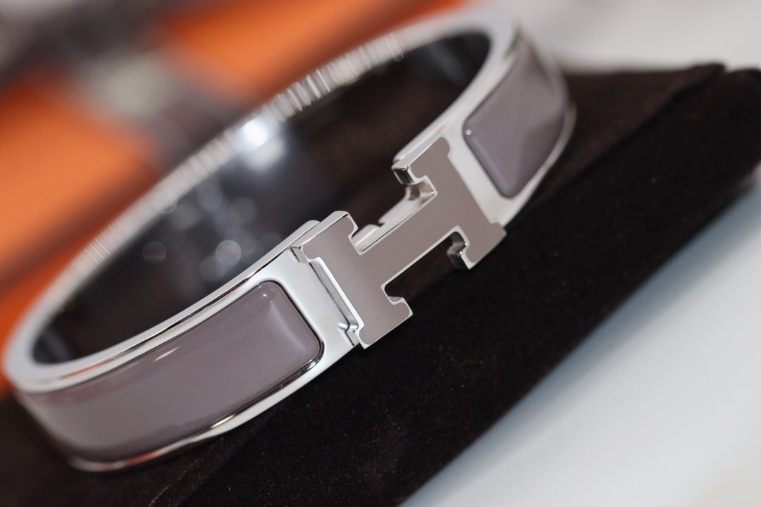 [Demi jewelry]H BRACELET 12MM BROWN