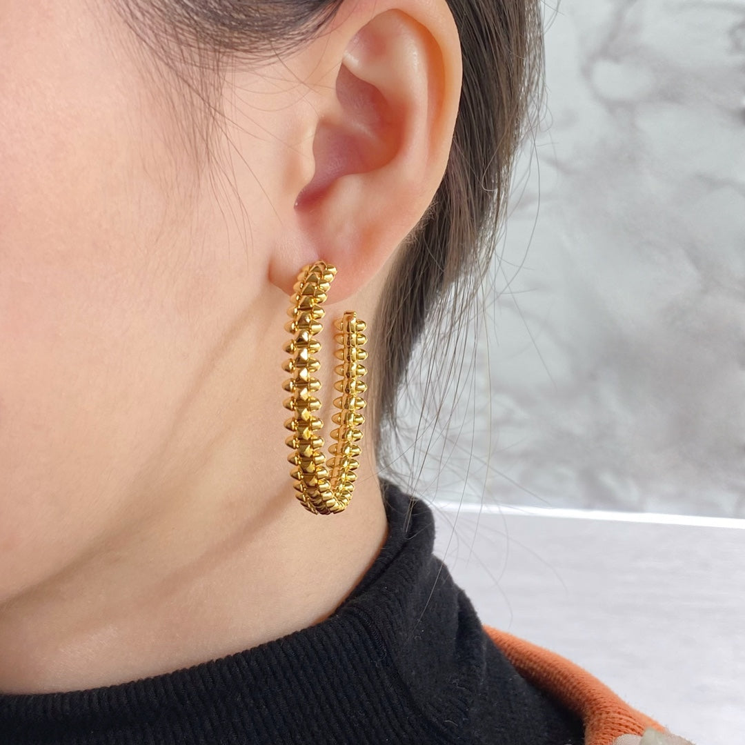 [Demi jewelry]CLASH HOOP EARRINGS
