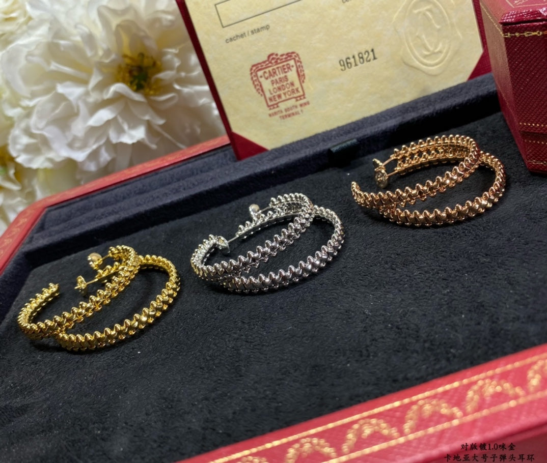 [Demi jewelry]CLASH LARGE HOOP EARRINGS