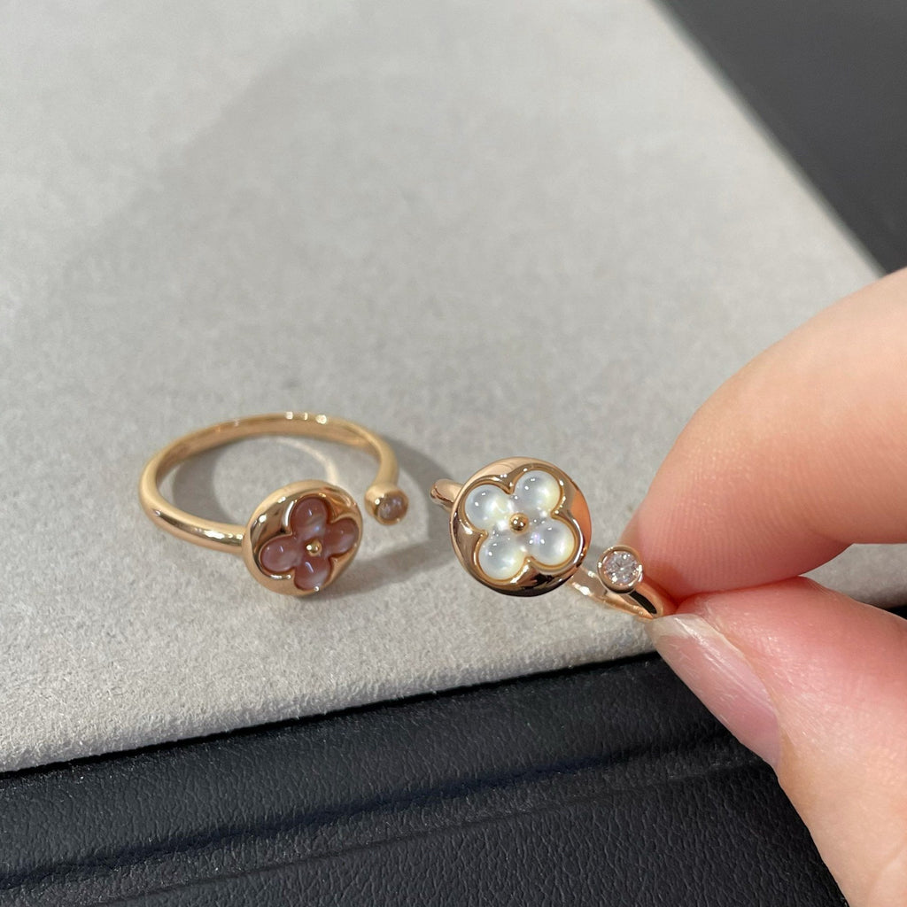 [Demi jewelry]SUN 1 DIAMOND PINK MOP RING